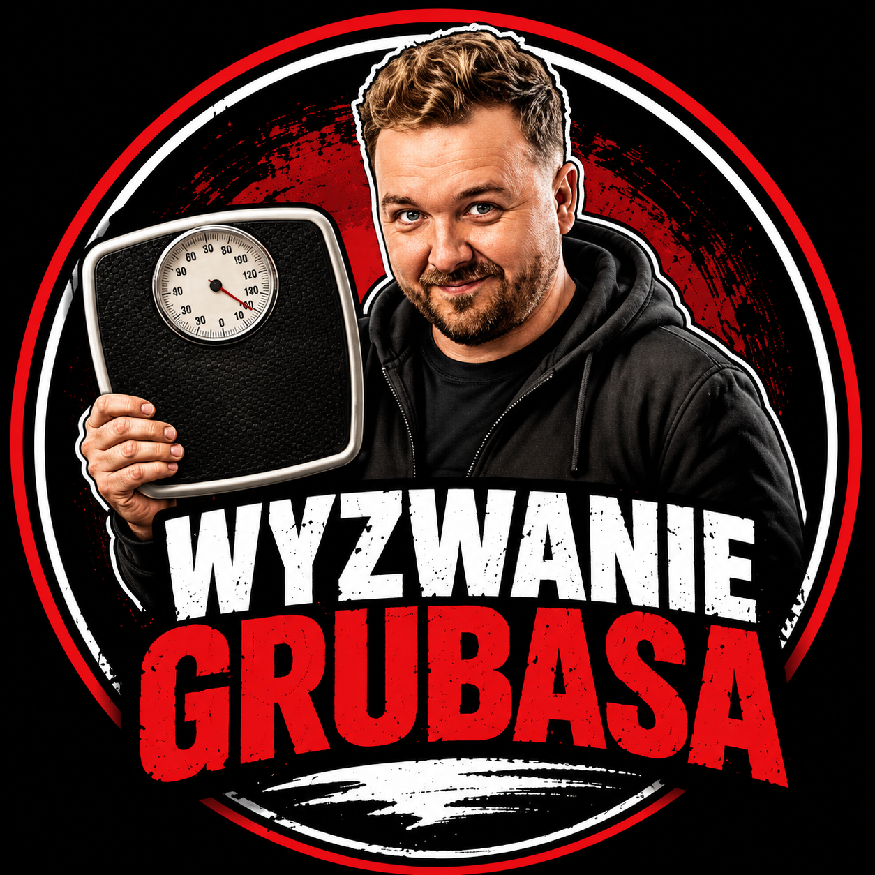 Konrad Budzyk z wagą — Wyzwanie Grubasa